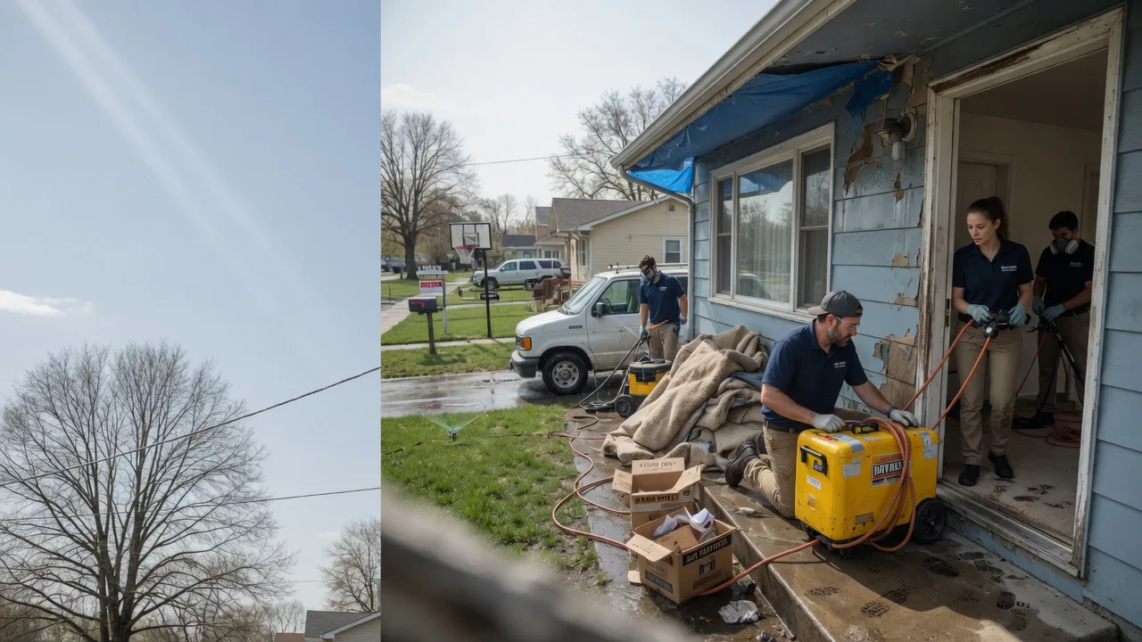 Basement Flood Cleanup in Schulter, OK near me